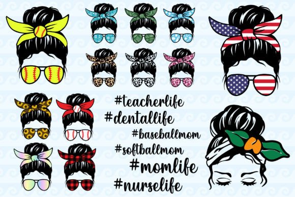 A Designer's Review of the Messy Bun SVG Mom Life Nurse Teacher Svg