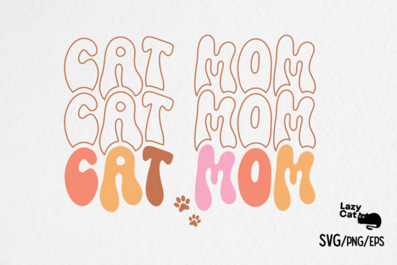 A Retro Cat Mom Design for Modern Embroidery Projects