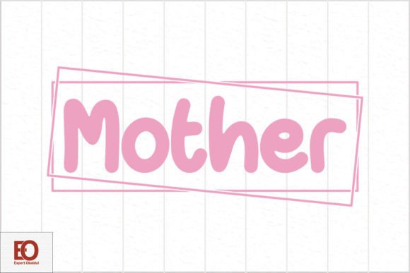 A Retro Mom's Day Design for Embroidered Gifts