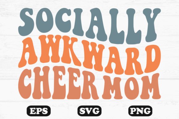 Assessing the 'Socially Awkward Cheer Mom' Retro Wavy SVG