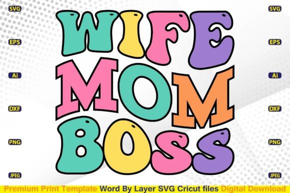 Wife Mom Boss SVG Retro: A Designer's Hands-On Review