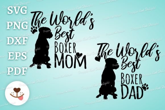 World’s Best Boxer Mom Dad Design Review